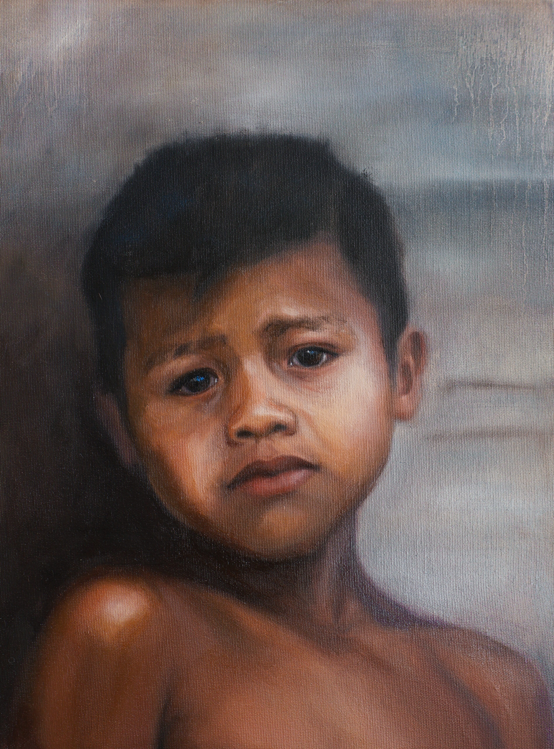 Retrato de uma criança Guarani Mbyá.